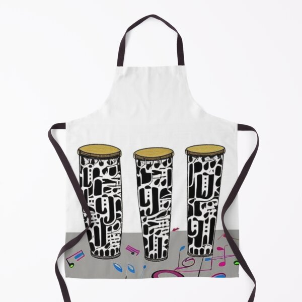 Item preview, AI Art Conga Drums in Mudcloth Print Design designed and sold by MugsNstuff Live Love Create!.