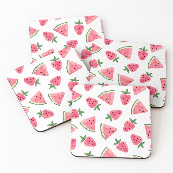 Item preview, Watermelon Pattern, Watermelon and Strawberry Pattern, watercolor designed and sold by graphic-genie.