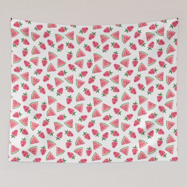 Item preview, Watermelon Pattern, Watermelon and Strawberry Pattern, watercolor designed and sold by graphic-genie.
