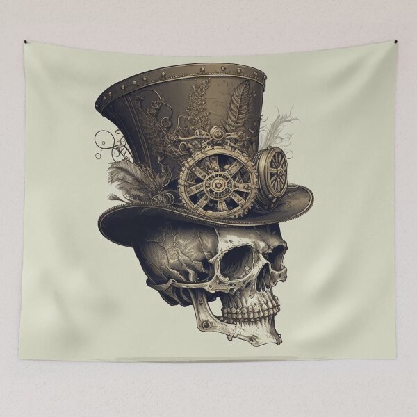 Item preview, Steampunk Skull #10 - Sticker and T-Shirt Design designed and sold by MindAsylum.