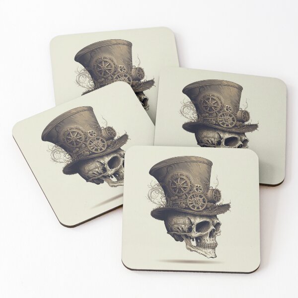 Item preview, Steampunk Skull #11 - Sticker and T-Shirt Design designed and sold by MindAsylum.