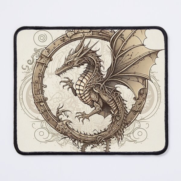 Item preview, Steampunk Dragons - Sticker and T-Shirt Design designed and sold by MindAsylum.