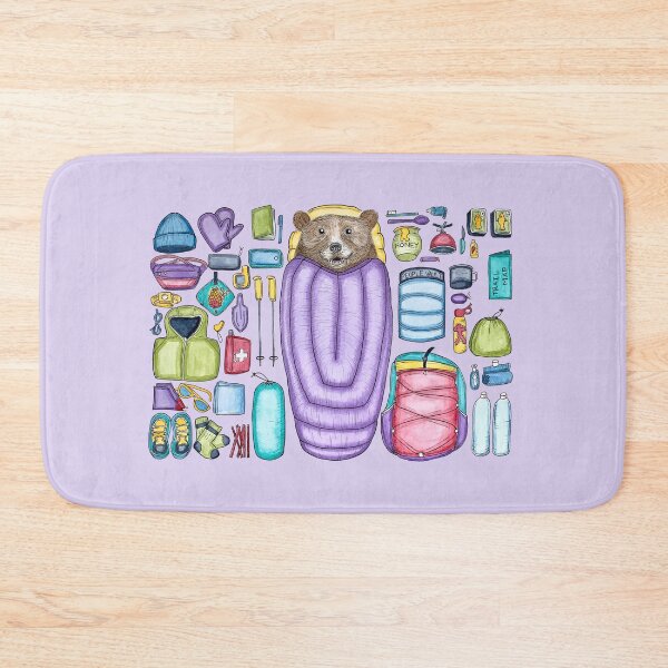 Item preview, Copy of Backpacker bear gear spread transparent background designed and sold by Sockstomistic.