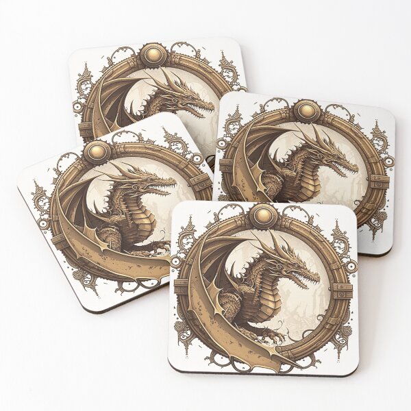 Item preview, Steampunk Dragons #2 - Sticker and T-Shirt Design designed and sold by MindAsylum.