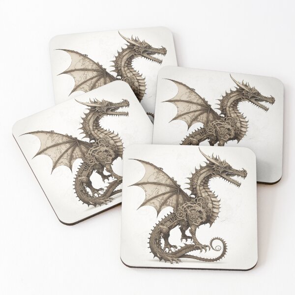 Item preview, Steampunk Dragons #3 - Sticker and T-Shirt Design designed and sold by MindAsylum.