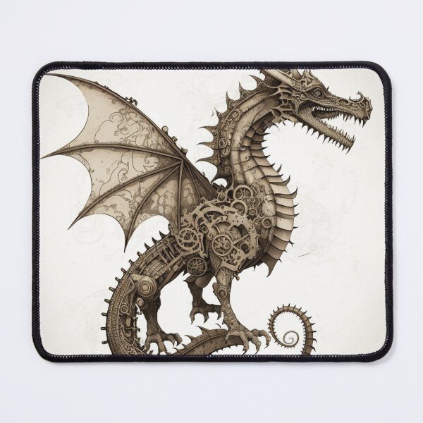 Item preview, Steampunk Dragons #3 - Sticker and T-Shirt Design designed and sold by MindAsylum.
