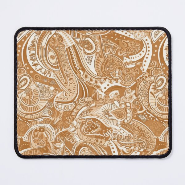 Item preview, Warm Caramel Paisley Pattern designed and sold by kansaikate.