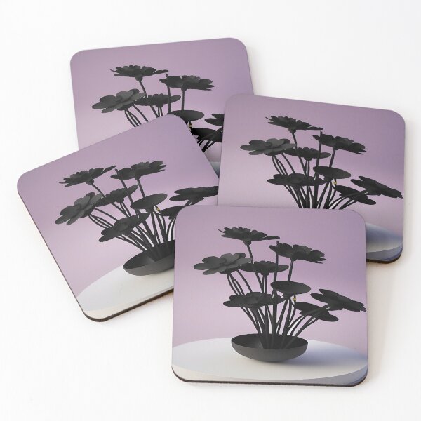 Item preview, Bouquet Satin Black Flower Arrangement with Purple Hue Backdrop designed and sold by deniselynnimage.
