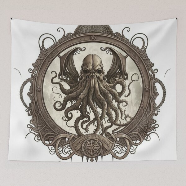 Item preview, Steampunk Cthulhu #2 - Sticker and T-Shirt Design designed and sold by MindAsylum.