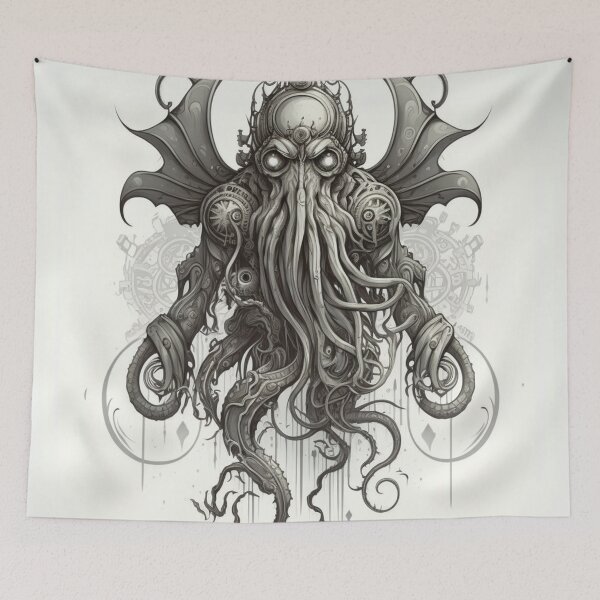 Item preview, Steampunk Cthulhu #3 - Sticker and T-Shirt Design designed and sold by MindAsylum.