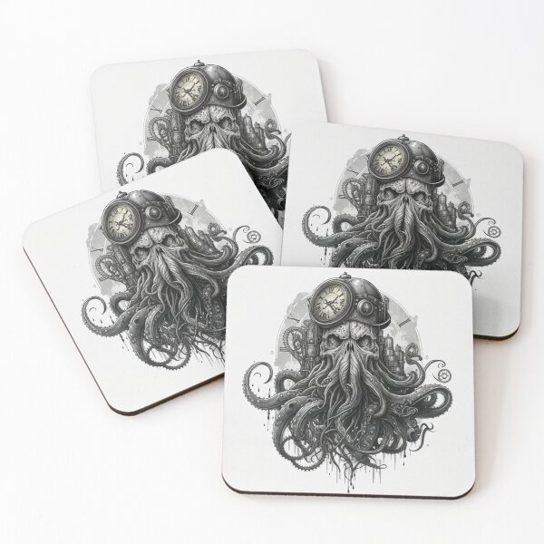 Item preview, Steampunk Cthulhu #6 - Sticker and T-Shirt Design designed and sold by MindAsylum.