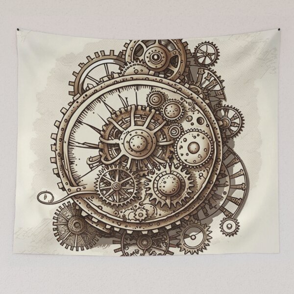 Item preview, Steampunk Gears - Sticker and T-Shirt Design designed and sold by MindAsylum.