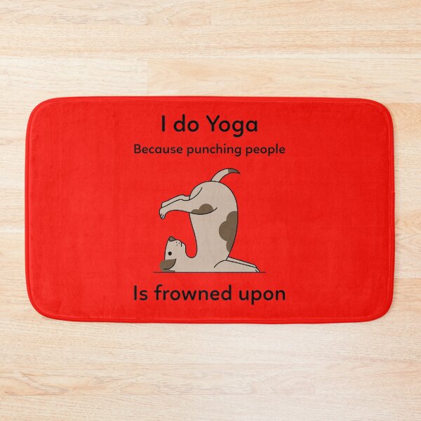 Item preview, Yoga Punching Frowned Upon designed and sold by FunTeeGraphics1.