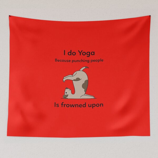 Item preview, Yoga Punching Frowned Upon designed and sold by FunTeeGraphics1.