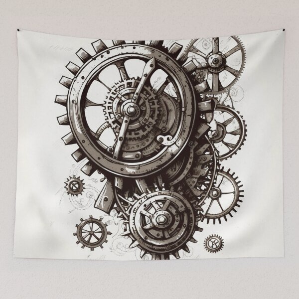 Item preview, Steampunk Gears #2 - Sticker and T-Shirt Design designed and sold by MindAsylum.