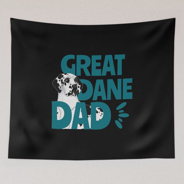 Item preview, Harlequin Great Dane Dad, Original Digital Illustration II, The Perfect Gift For Dad! designed and sold by anacecilia.