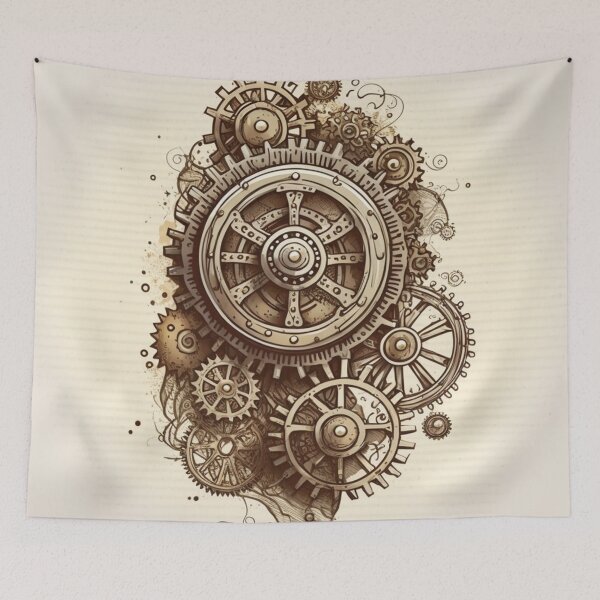 Item preview, Steampunk Gears #3 - Sticker and T-Shirt Design designed and sold by MindAsylum.