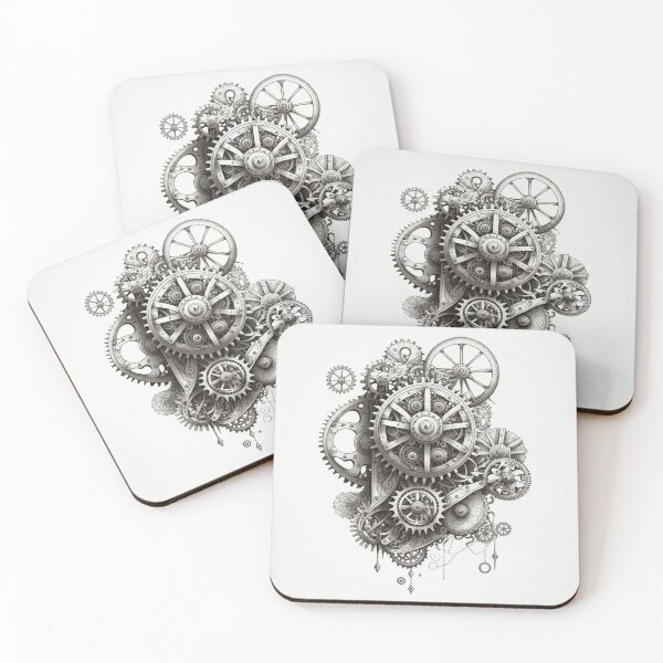 Item preview, Steampunk Gears #6 - Sticker and T-Shirt Design designed and sold by MindAsylum.