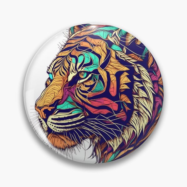 Item preview, Tiger with RGB colour designed and sold by Xiangster987.
