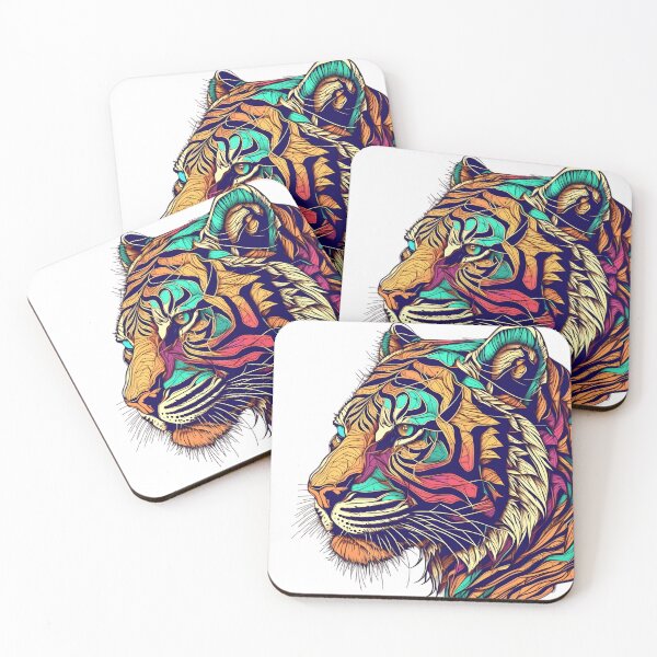 Item preview, Tiger with RGB colour designed and sold by Xiangster987.