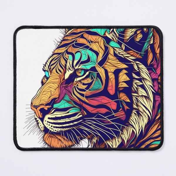 Item preview, Tiger with RGB colour designed and sold by Xiangster987.
