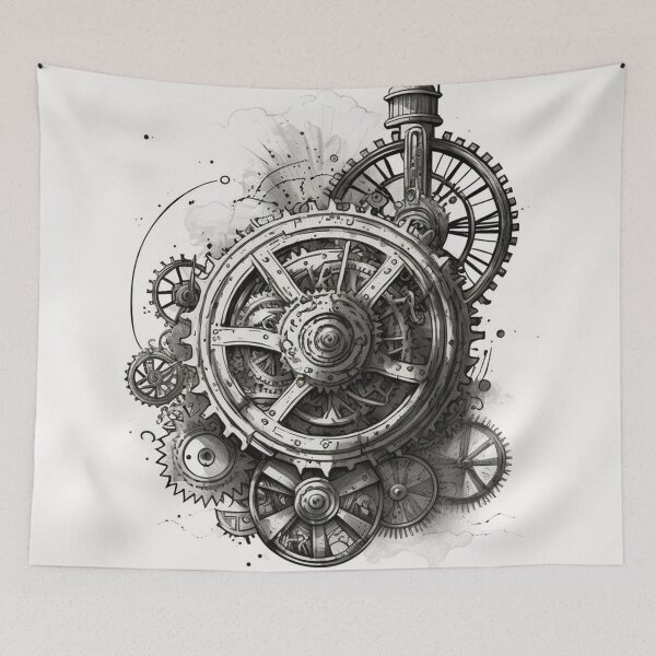 Item preview, Steampunk Gears #8 - Sticker and T-Shirt Design designed and sold by MindAsylum.