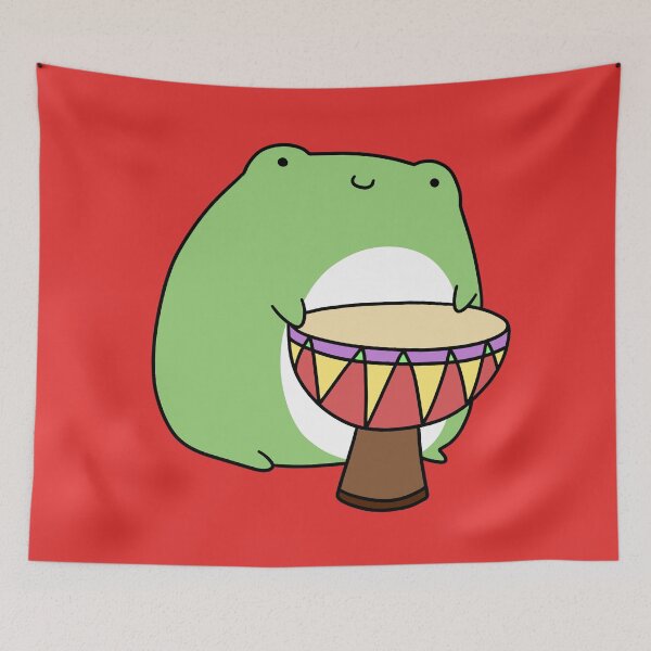 Item preview, Frog Playing Djembe designed and sold by SaradaBoru.
