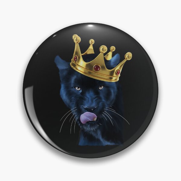 Item preview, Black Panther with Crown, Leopard Cat, Big Cat  designed and sold by Logiamerch.