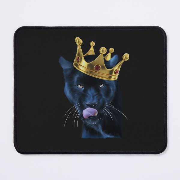 Item preview, Black Panther with Crown, Leopard Cat, Big Cat designed and sold by Logiamerch.