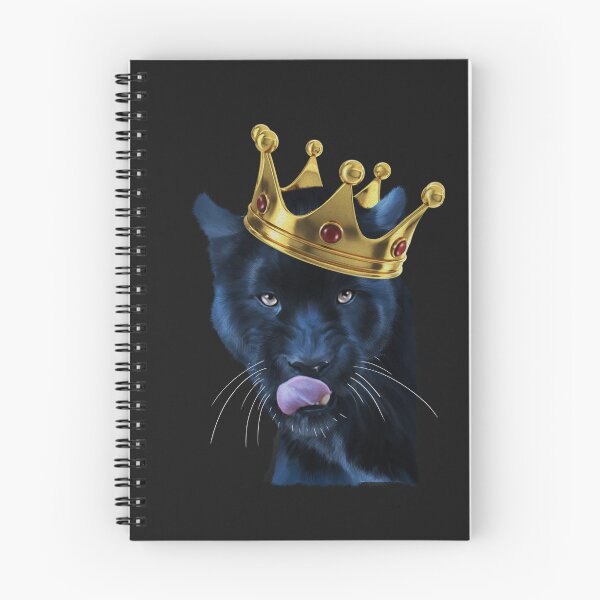 Item preview, Black Panther with Crown, Leopard Cat, Big Cat  designed and sold by Logiamerch.