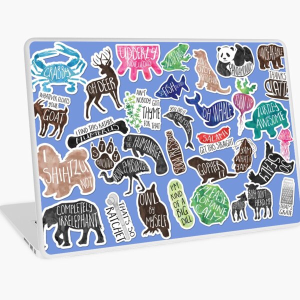 Puns Puns Puns! Laptop Skin