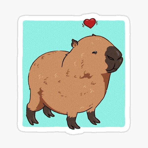 Cute Capybara Sticker