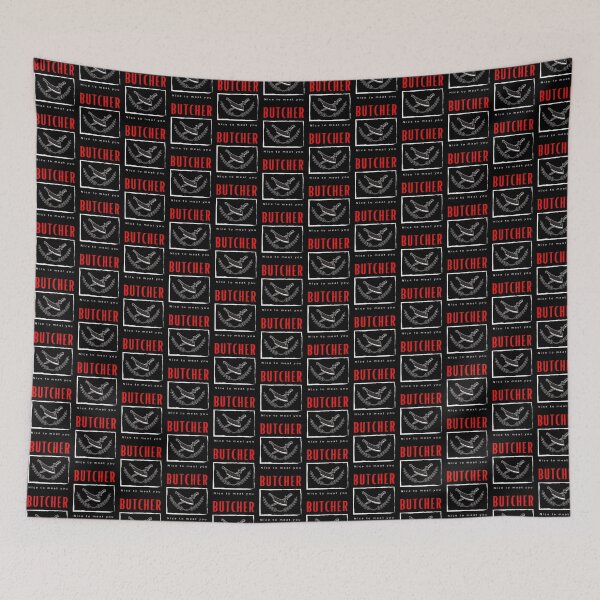 Item preview, Butcher Nice to Meat you funny motivational design designed and sold by DigitalMagShop.