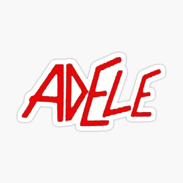 singer adele reusable sticker paper bottle