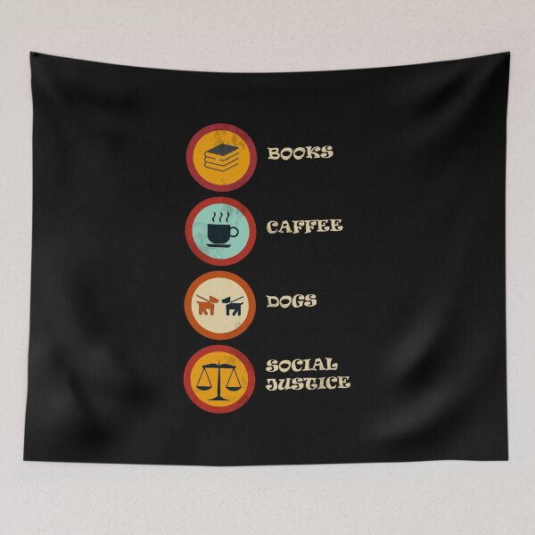 Item preview, Books and Caffee and Dogs and Social Justice designed and sold by Warih.