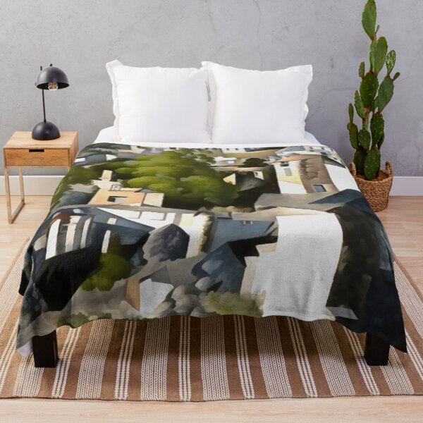 Item preview, Levissihan Kayakoy Historical Hillside Houses Art designed and sold by taiche.