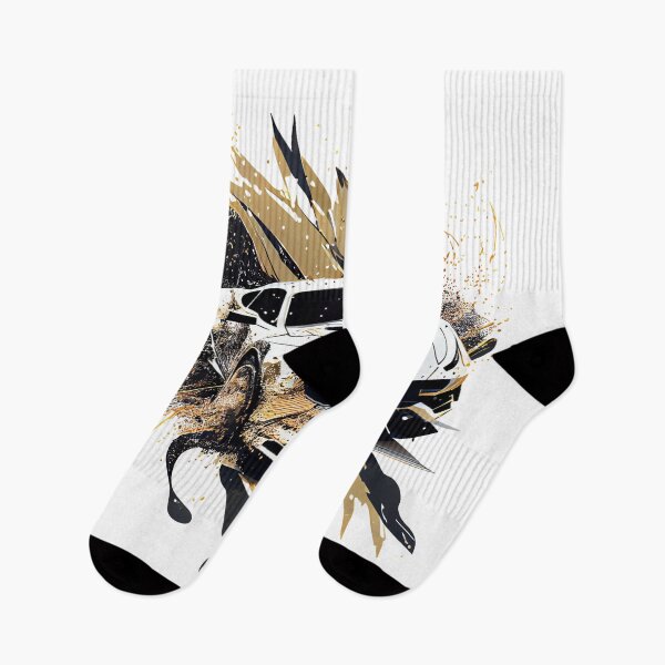 Item preview, White Sports Car with Black and Gold designed and sold by FiveIntentions.
