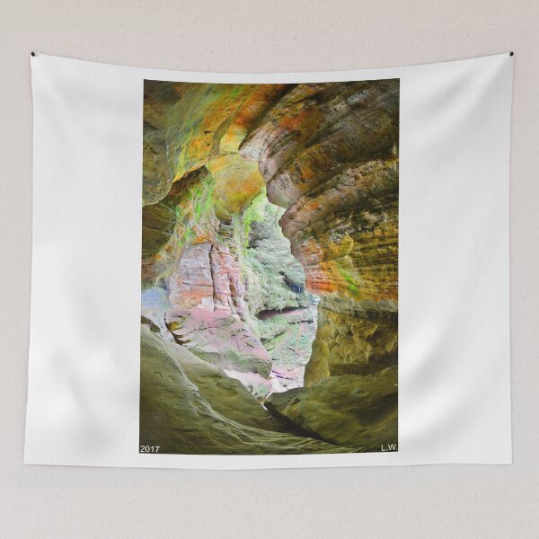 Item preview, Looking Out Of Rock House Hocking Hills Ohio designed and sold by LisaWootenPhoto.