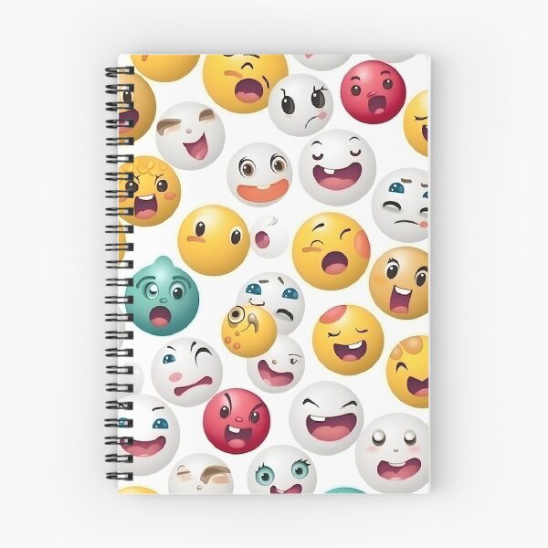 Item preview, Cute Emojis Pattern designed and sold by AI Creations ⭐⭐⭐⭐⭐.