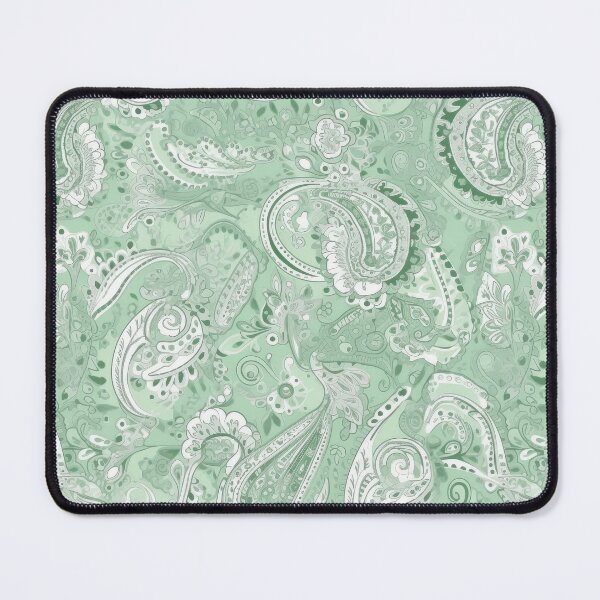 Item preview, Light Green Paisley Pattern designed and sold by kansaikate.