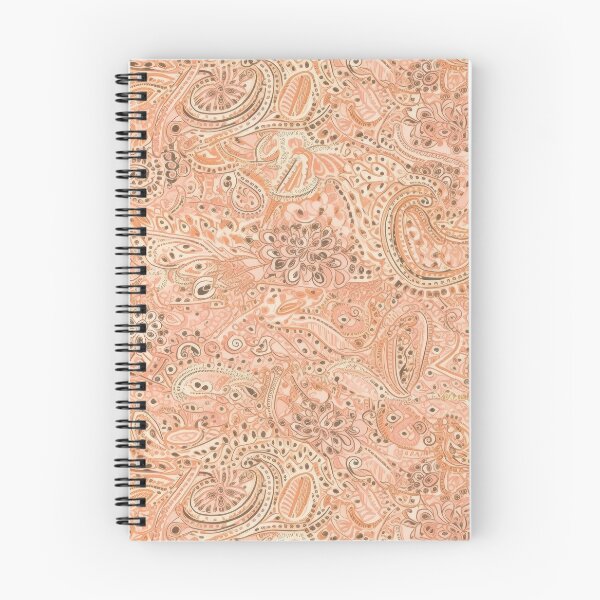 Item preview, Soft Peach Paisley Pattern designed and sold by kansaikate.