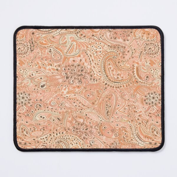 Item preview, Soft Peach Paisley Pattern designed and sold by kansaikate.
