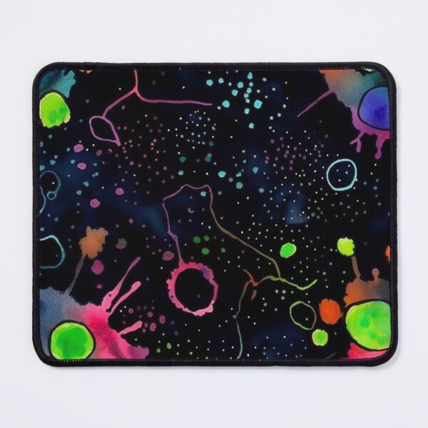 Item preview, Splattered water color on a black background designed and sold by artfullyprompt.