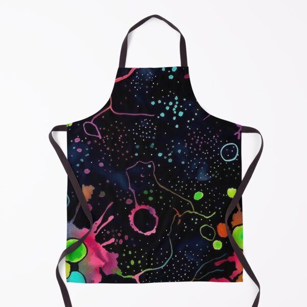Item preview, Splattered water color on a black background designed and sold by artfullyprompt.