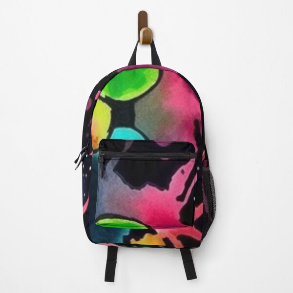 Item preview, Splattered water color on a black background designed and sold by artfullyprompt.