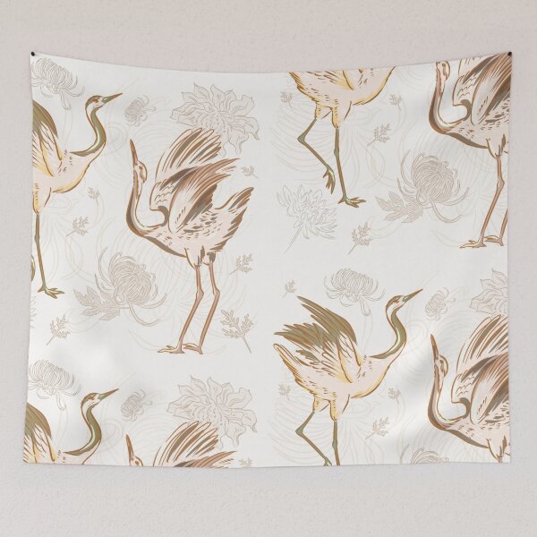 Item preview, crane pattern designed and sold by DerSenat.
