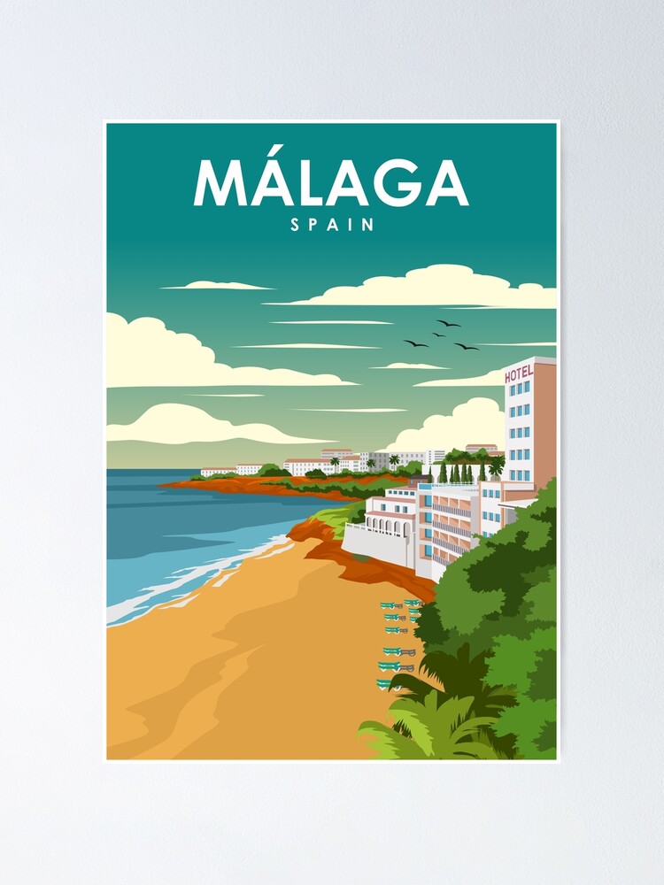 Seville Spain Vintage Minimal Retro Travel Poster | Poster