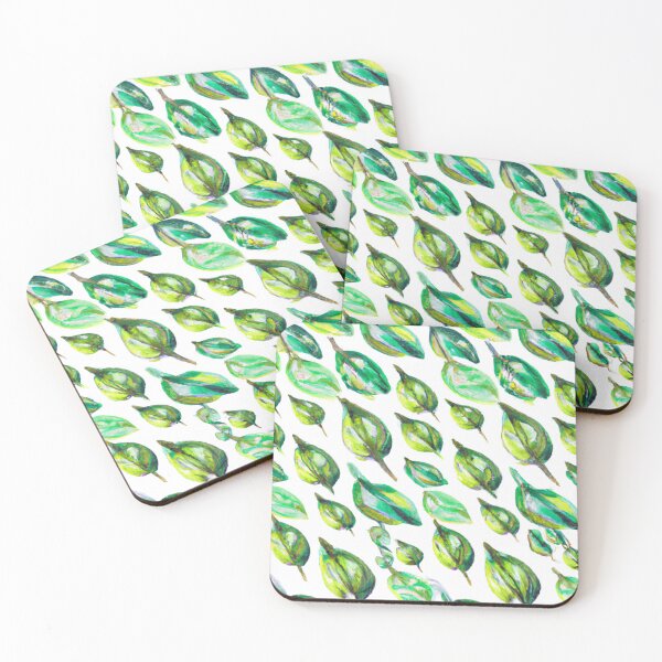 Item preview, Green Leaves Pattern - Light Watercolors designed and sold by The Iconic Minimalist.