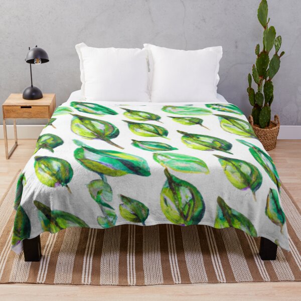Item preview, Green Leaves Pattern - Light Watercolors designed and sold by The Iconic Minimalist.