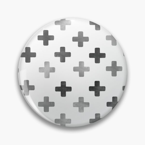 Item preview, Grey Swiss Cross Pattern - Gray and White Crosses designed and sold by inspirationzgal.